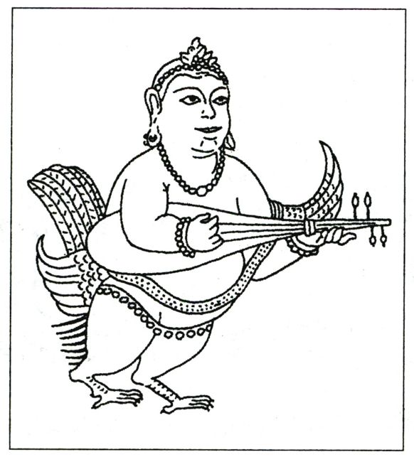 Ганбхарва - небесный музыкант.   (Древнеиндийская мифология)