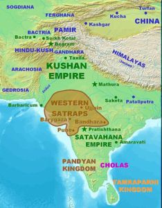 Западные Кшатрапы (карта)