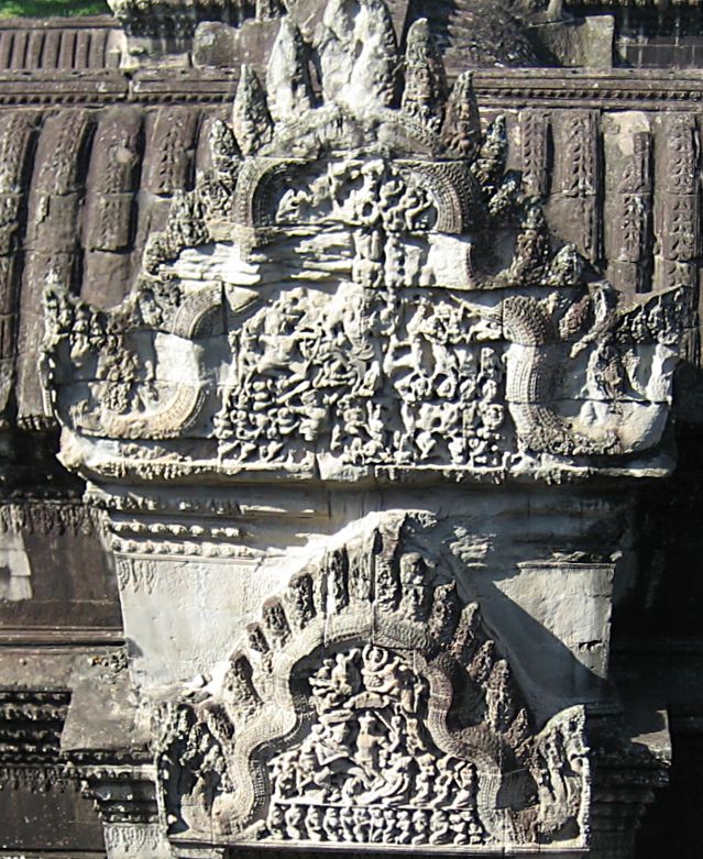  Камбоджийская империя. Барельеф в Анкор-Вате. (Камбоджа) (фото Лимарева В.Н.)
