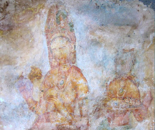 Знатная дама. 5 век. Сигирия. Шри-Ланка.  Фото Лимарева В.Н. 
