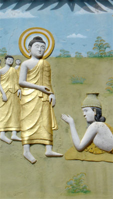 Преклонение перед Буддой.(Лаос. Луангпхабанг.  (Фото Лимарева В.Н.)