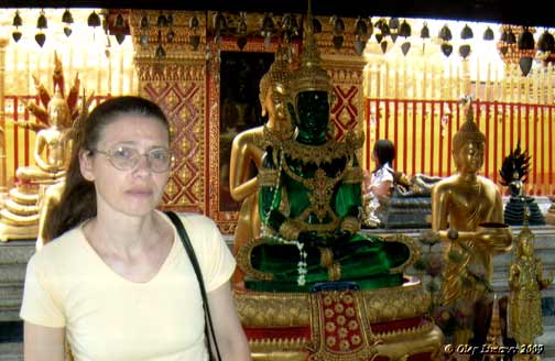 Копия статуи Изумрудного Будды в Чаингмае. Таиланд. Фото Лимарева В.Н.